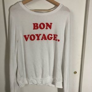 Wildfox Bon Voyage Sweatshirt NWOT